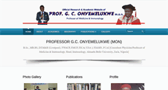 Desktop Screenshot of profgconyemelukwe.com
